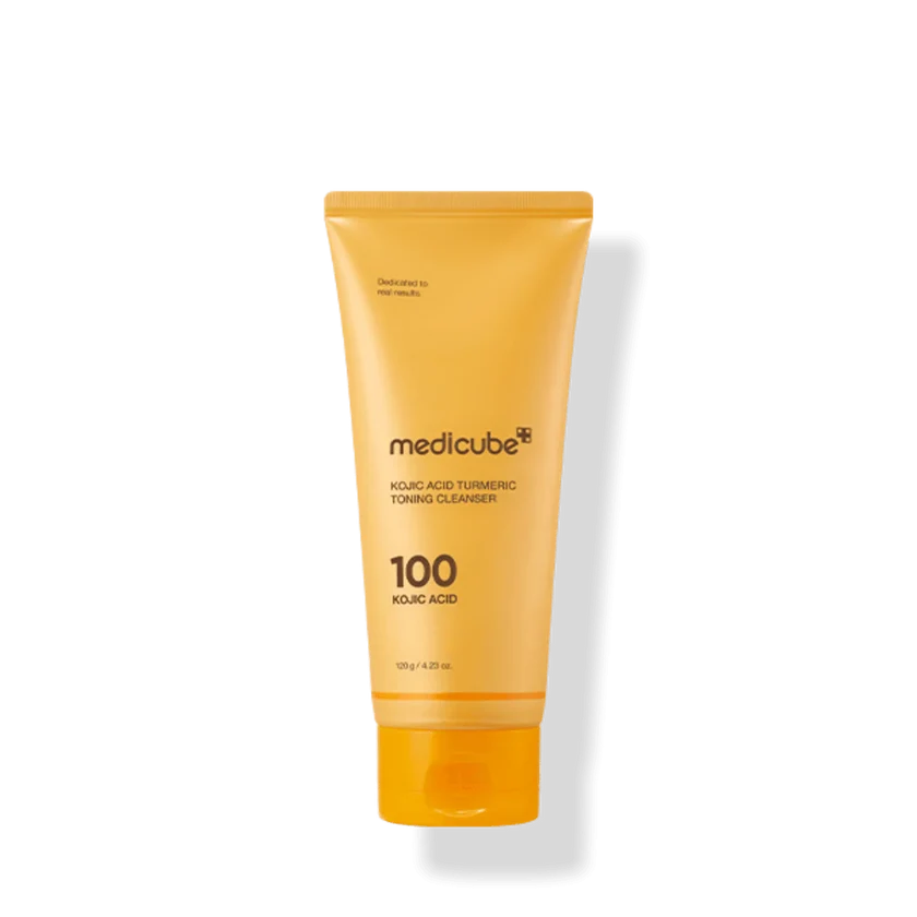 MEDICUBE - KOJIC ACID TURMERIC TONING CLEANSER 120g